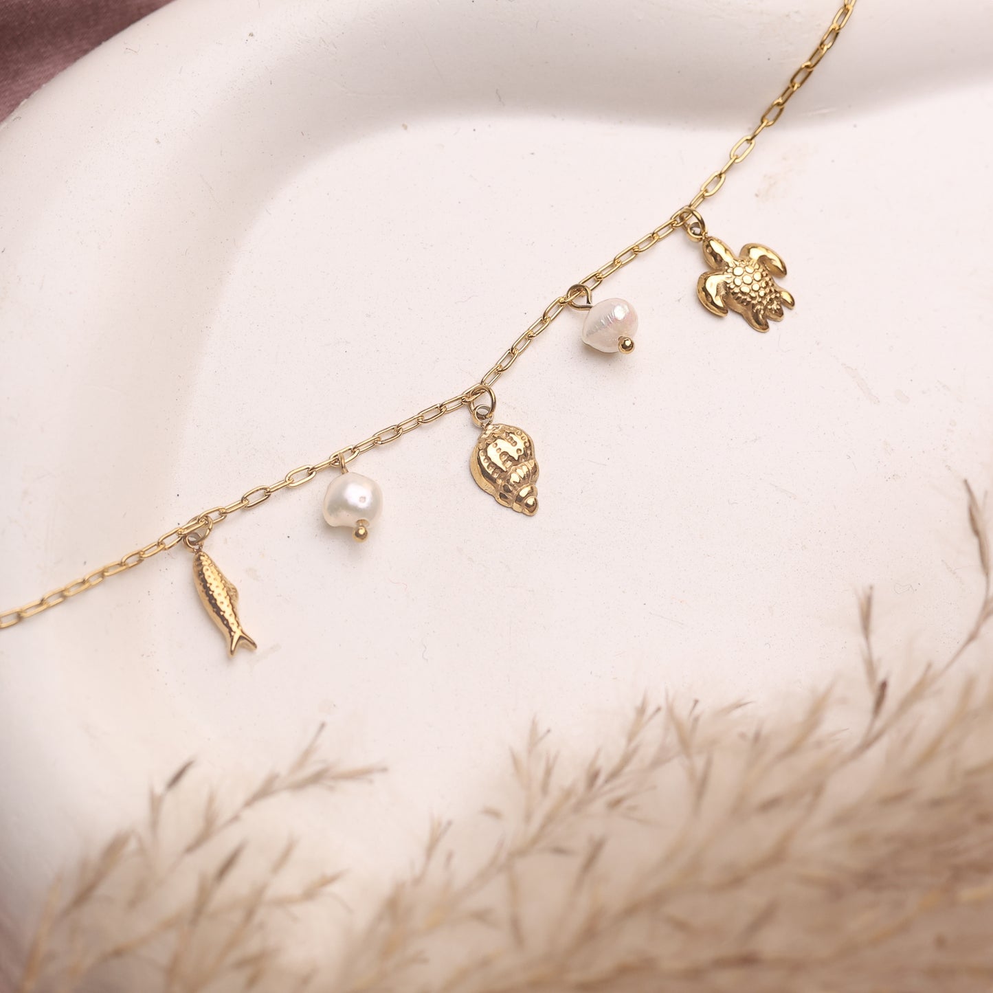 Aqua Line Minimal Bracelet