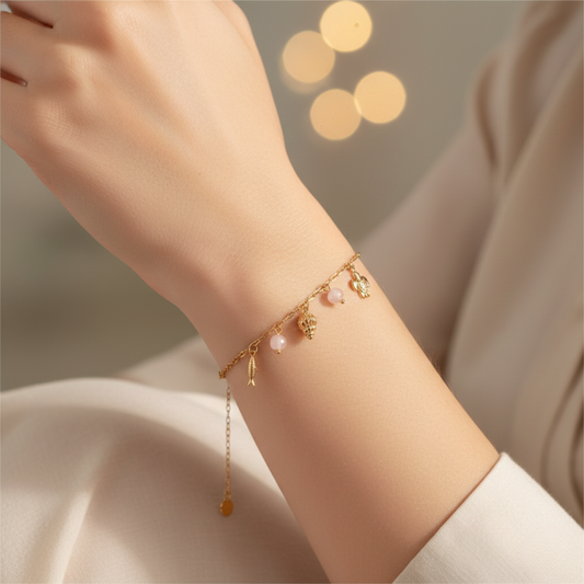 Aqua Line Minimal Bracelet