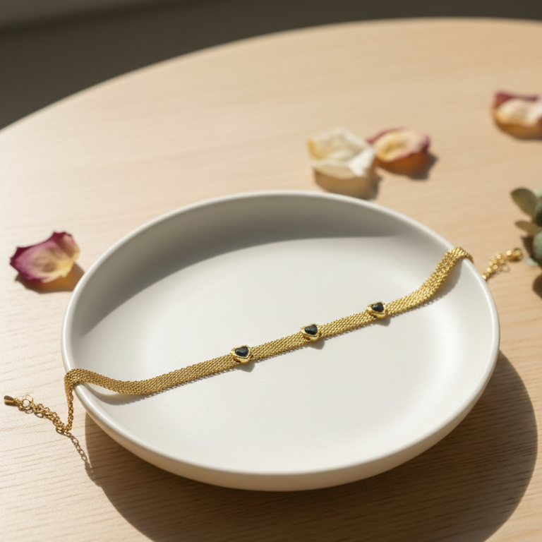 Trio of Hearts Bracelet
