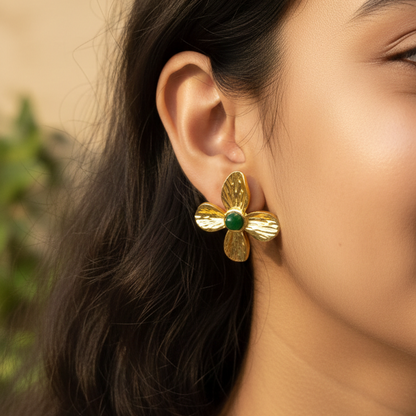 Solene Floral Studs