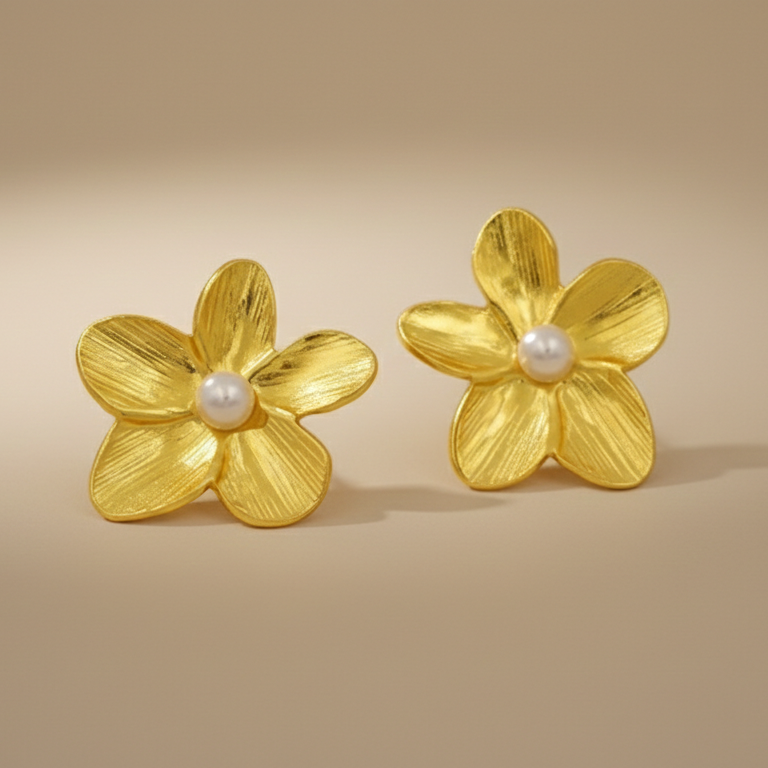 Golden Bloom Earrings