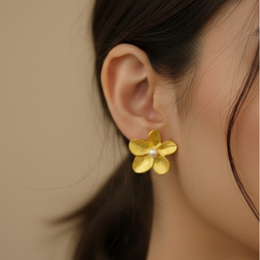 Golden Bloom Earrings